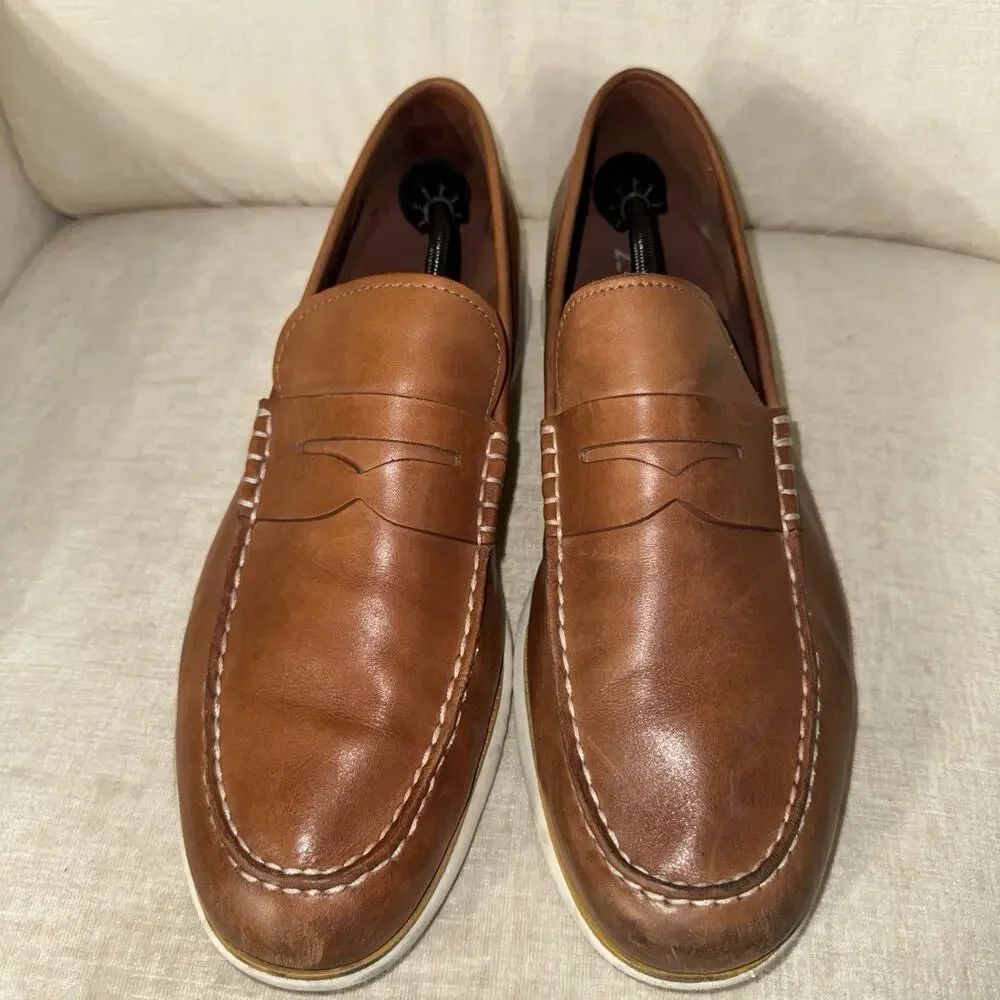 Cole Haan Men's Zerogrand Penny Loafer Size 13 British Tan C33012 Lightweight